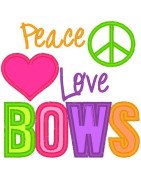 Peace Love Bows