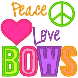 Peace Love Bows