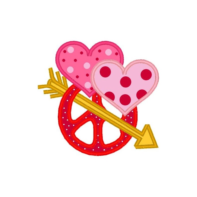 Heart Peace Sign Arrow