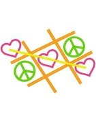 Heart Peace Tic Tac Toe
