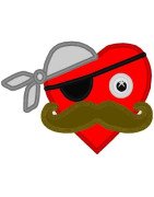 Mustache Heart