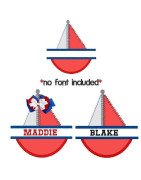 Divided Sail Boat