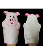 Pig Bath Mitt