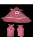 Pig Towel and Mitt Set