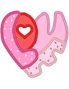 Applique Love Heart