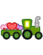 Tractor With Hearts