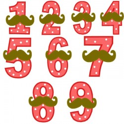 Mustache Numbers