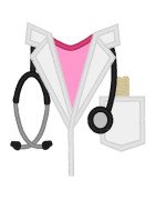 In Hoop Onesie Girl Doctor
