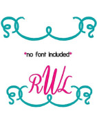 One Line Swirl Frame