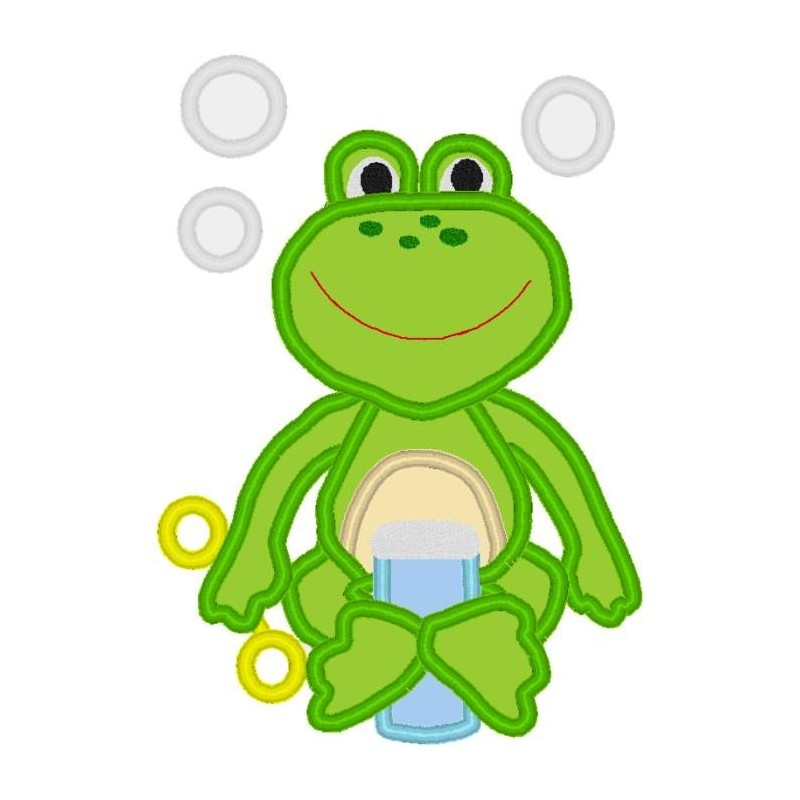 Frog Blowing Bubbles