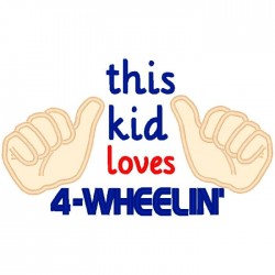 This Kid Loves 4 Wheelin