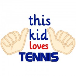 This Kid Loves Tennis