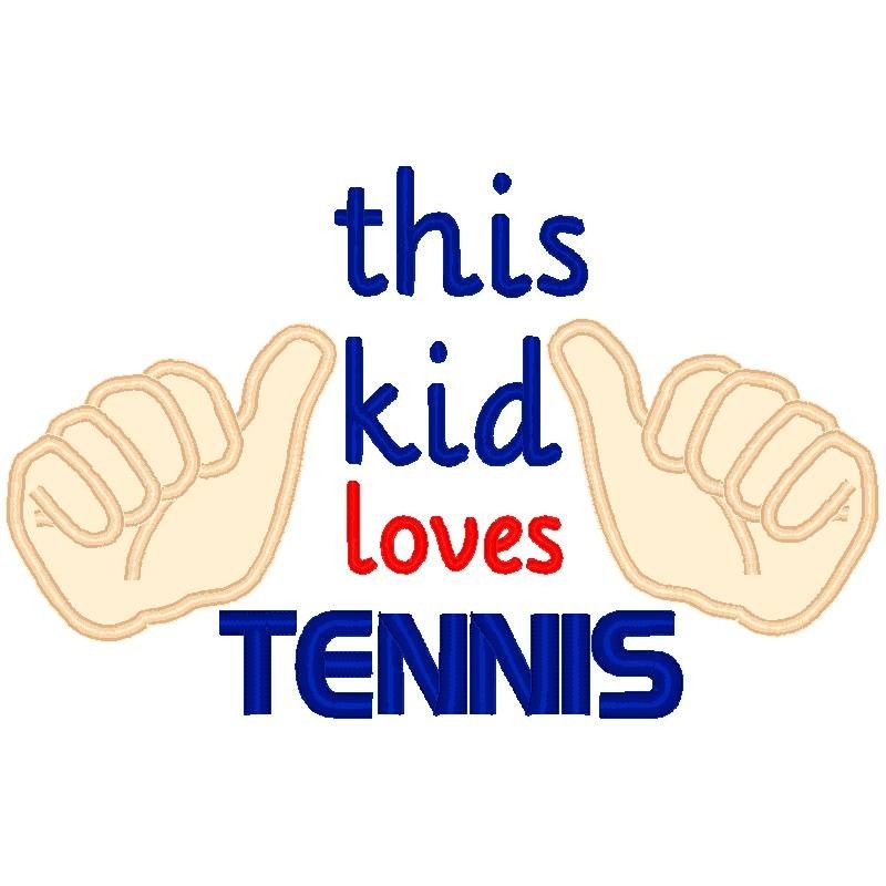 This Kid Loves Tennis