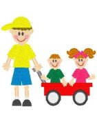 boy-stick-siblings-in-wagon