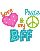 Love, Peace, BFF