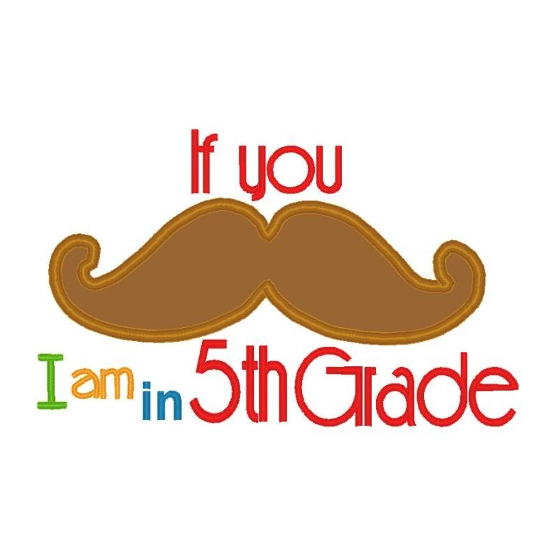 Mustache Fifth Grade