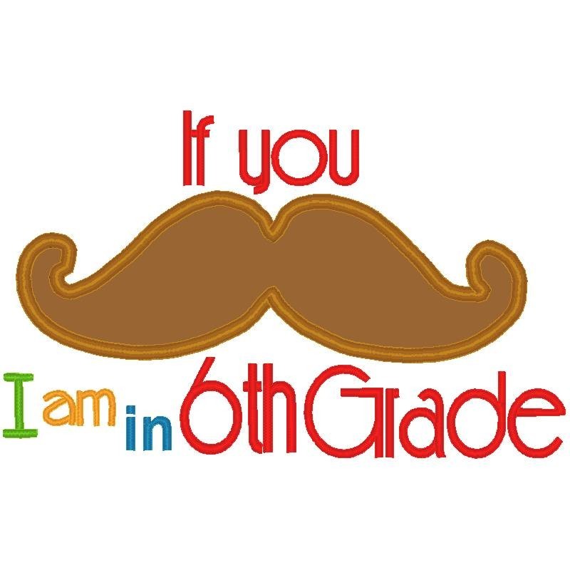 Mustache Sixth Grade