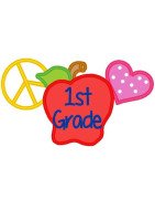 Love Peace Apple First Grade