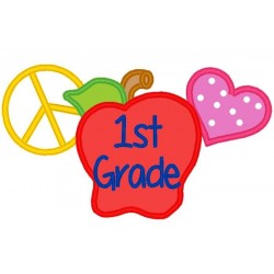 Love Peace Apple First Grade
