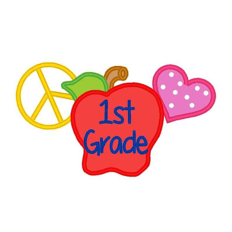 Love Peace Apple First Grade