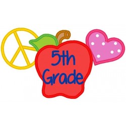 Love Peace Apple Fifth Grade