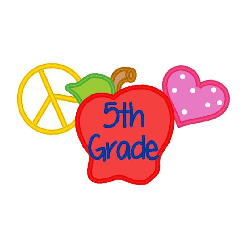 Love Peace Apple Fifth Grade