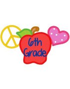 Love Peace Apple Sixth Grade