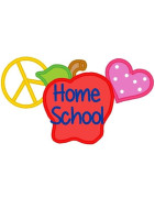 Love Peace Apple Home School