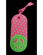 In Hoop Peacesign Bookmark