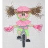 Fringe Bicycle Girl