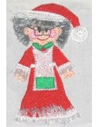 Fringe Mrs. Claus Face - 2 Sizes