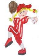 Baseball Girl2 Mega Hoop Design