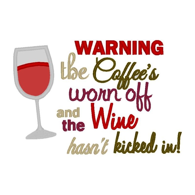 Warning!  The Coffee's Worn Off and the Wine Hasn't Kicked in Yet