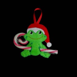 In the Hoop Frog Candy Cane...