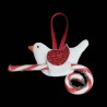 In the Hoop Bird Candy Cane Holder