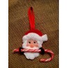 In the Hoop Santa Candy Cane Holder