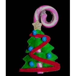 In the Hoop Tree Candy Cane Holder