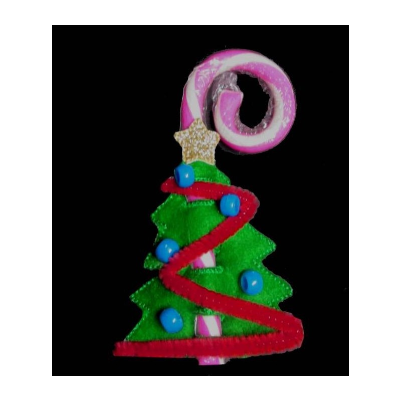 In the Hoop Tree Candy Cane Holder