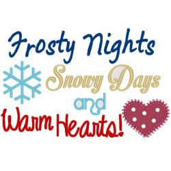 Frosty Nights, Snowy Nights and Warm Hearts