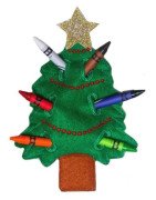 In Hoop Christmas Tree Crayon Holder