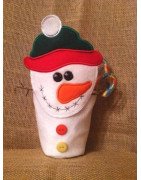 In the Hoop Snowman Basket