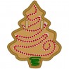 In the hoop Gingerbread Tree Banner Add On