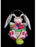 In Hoop Stuffed Bunny Basket