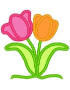 Applique Spring Tulips