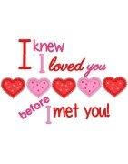 I Knew I Loved You Before I Met You