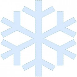 Snowflake Feltie - Large