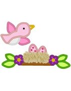 Applique Birds Nest