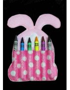 In Hoop Bunny Crayon Holder