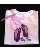 Tiny Toes Applique Ribbon Design