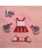 In the Hoop Flat Doll  Cheerleader - Girl